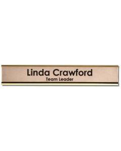 Door Nameplate - 200 x 50mm - Gold