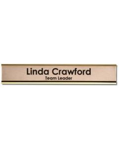 Door Nameplate - 200 x 50mm - Gold